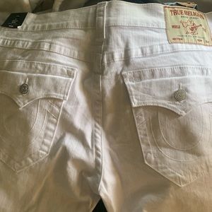 Mens all white true religion jeans new never worn great condition